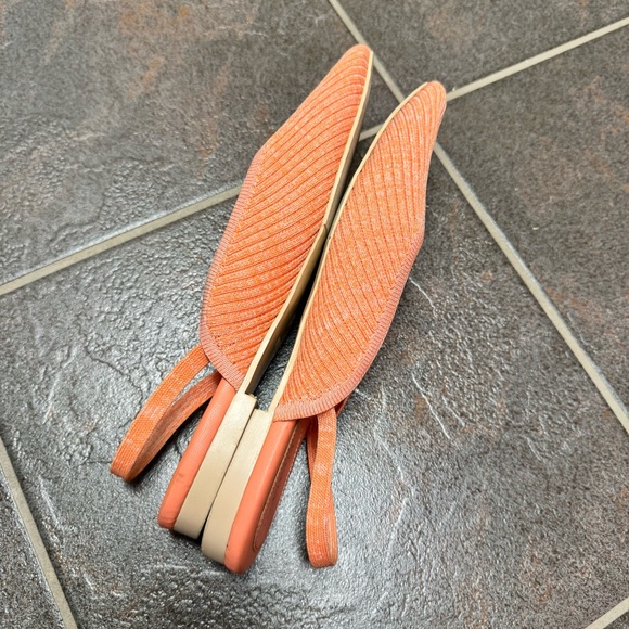 Vivaia Iris Pointed-Toe Sling-Back Sandals Knit Coral Pink EU 38 - Picture 12 of 13